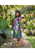 Hand Painted Rayon Kids Dress